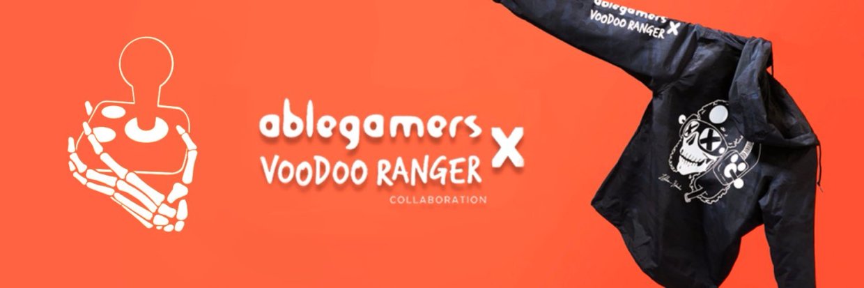"AbleGamers x Voodoo Ranger" with jacket graphics