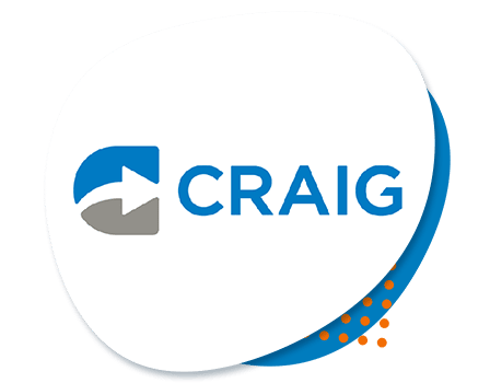 Powered by AbleGamers - Craig Hospital logo a C with an arrow logo and the word Craig