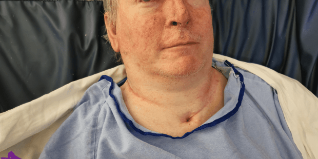 A photo of David, he has short blonde hair and is wearing a blue shirt.