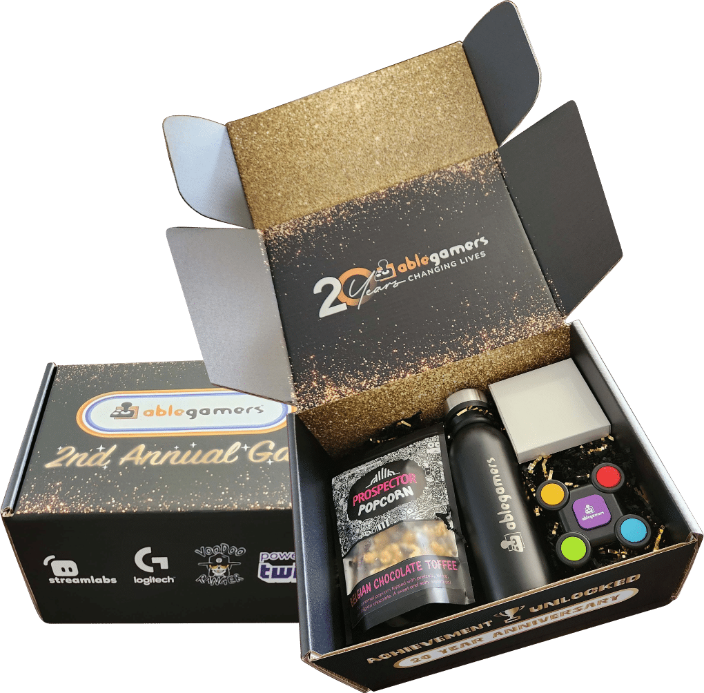 gala box wo contents, popcorn, water bottle and memory game