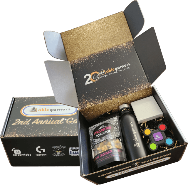 gala box wo contents, popcorn, water bottle and memory game