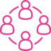 Icon_25 An icon that represents four people in a circle