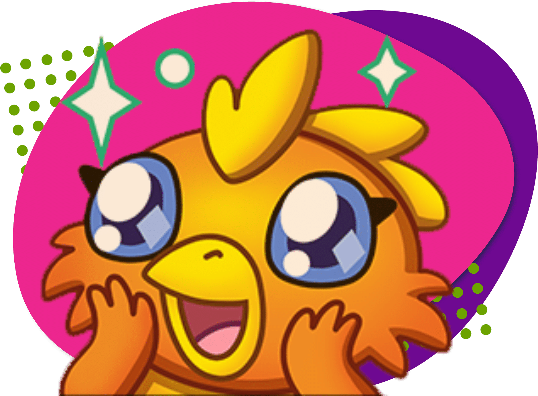 SpawnTogether stack logo Steven Spohn's cartoon chicken character SpawnTogether for AbleGamers